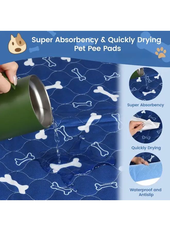Grey Bone Pet Mat for Dogs and Cats Washable Durable Plastic Floor Mat Size M - Image 3